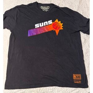 Mitchell & Ness Phoenix Suns Hardwood Classics Black T-Shirt Mens 3XL Sunburst